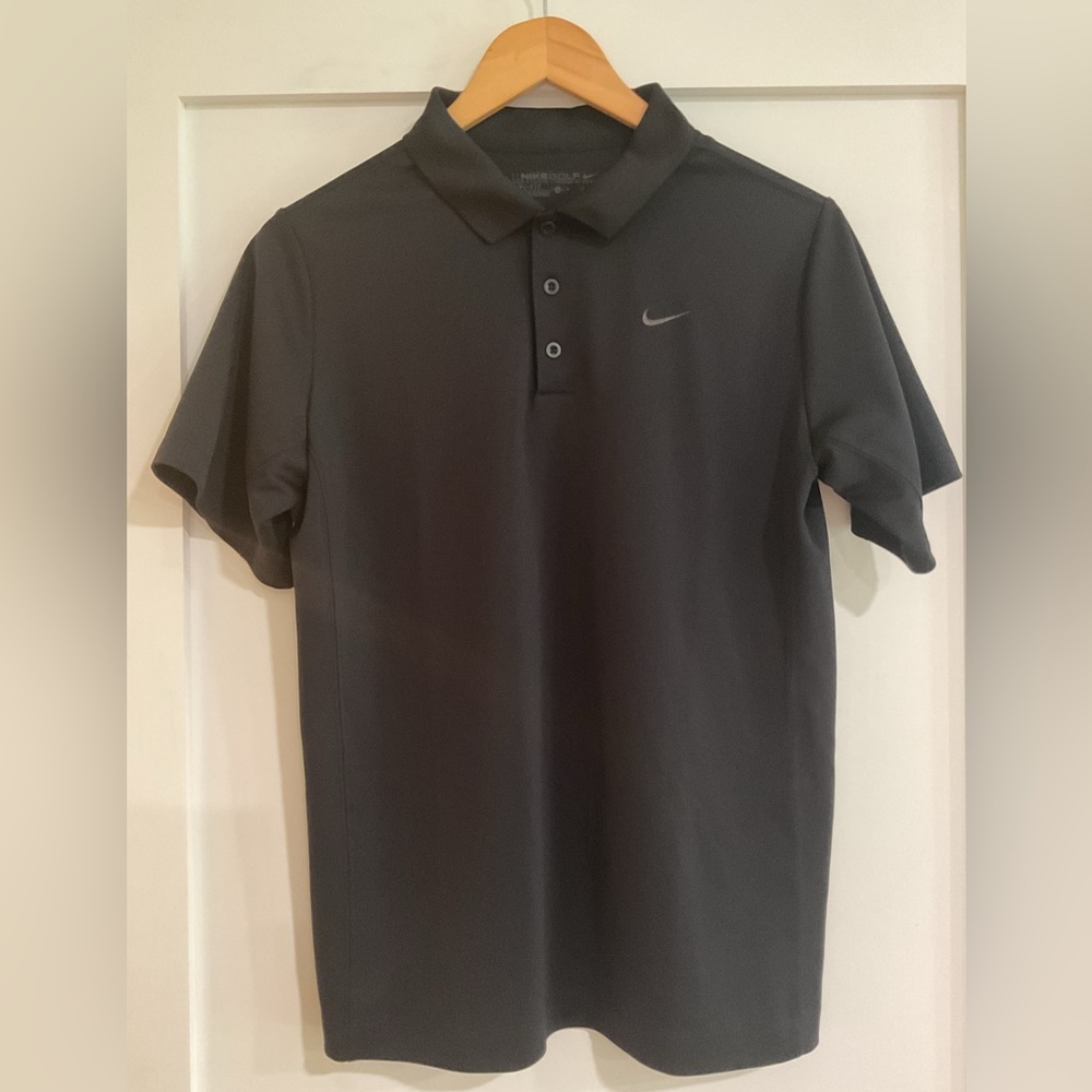 Nike Youth Golf Dri-Fit Black Polo